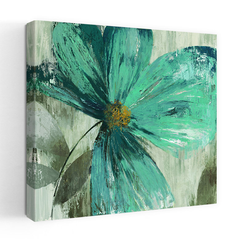 Gisel II, abstrait, audacieux, fleur organique, art naturel, H 32 po x l 32 po