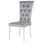 Ensemble de 2 chaises d'appoint à dossier capitonné Allessandra-479098687