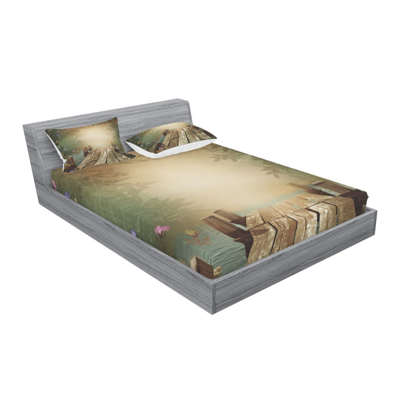 Microfiber Sheet Set, Queen Sheet Set with Fitted Sheet