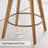 26" Swivel Upholstered Counter Stool With Solid Wood Frame-1350606940