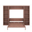 Lit escamotable double avec bureau et bibliothèque-1205060266