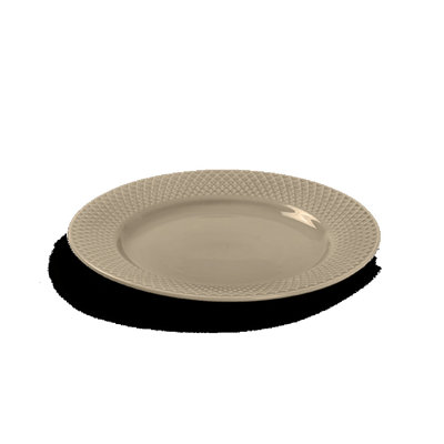 Rhombe Earth Porcelain Dinner Plate