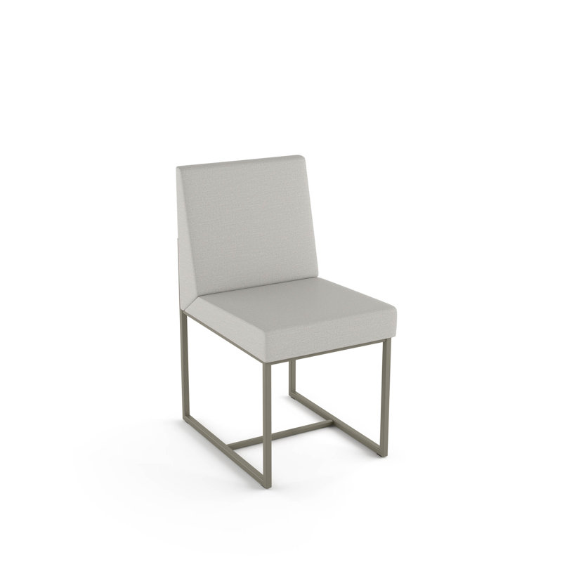 Chaise d'appoint rembourrée Ninh, Gris, Gris