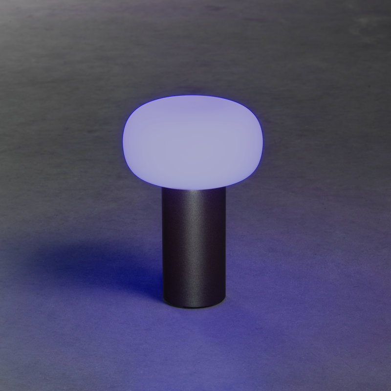 Antibes Cordless Table Lamp - USB Rechargeable, RGB Dimmable LED, Elegant Design, Black