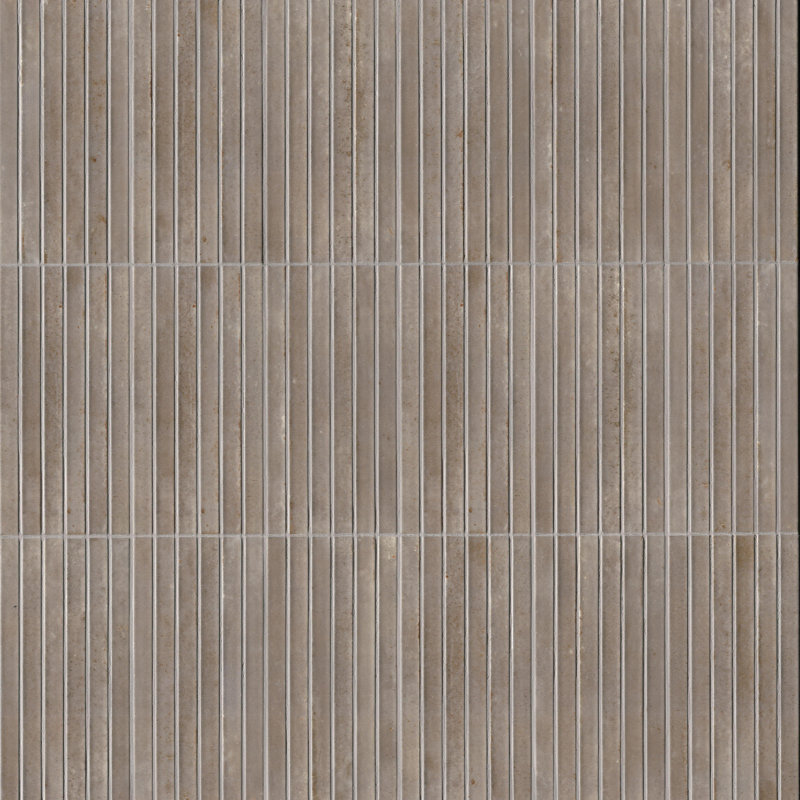 Carrelage mural à lattes en porcelaine brillante 5 po x 10 po Marino, Brouillard soyeux