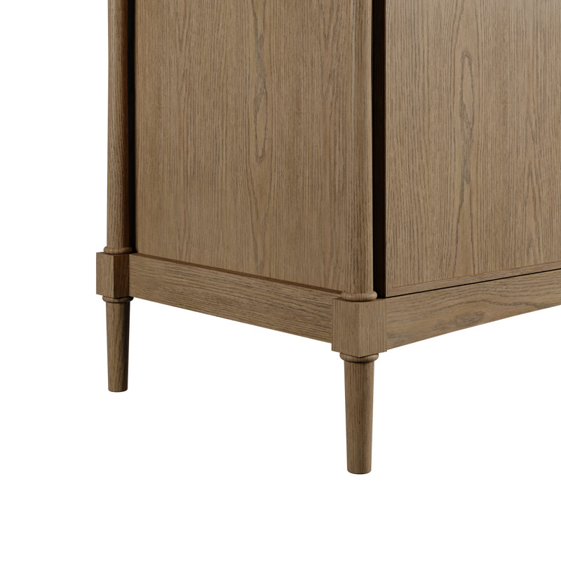 Kinnsden 36" W Single Vanity Base, Weathered Oak