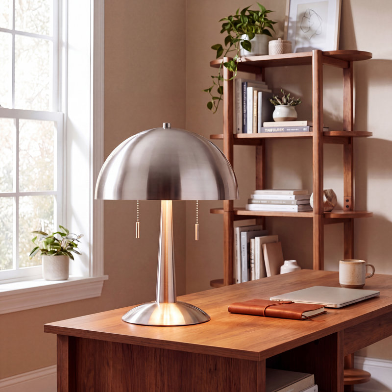 Axis Dome Table Lamp, Silver