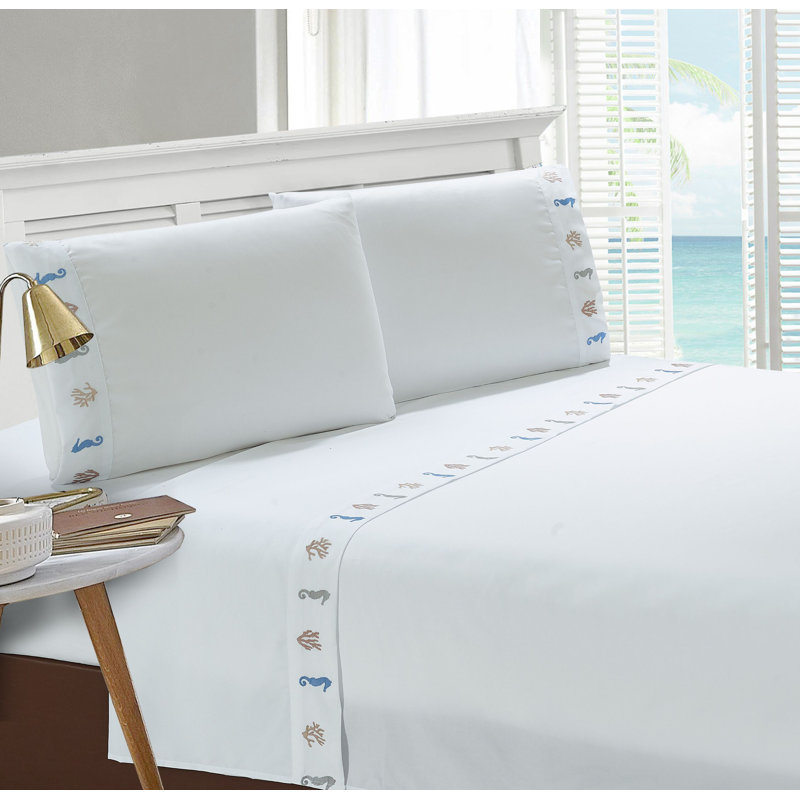 Ensemble de draps en microfibre Sherell, Double