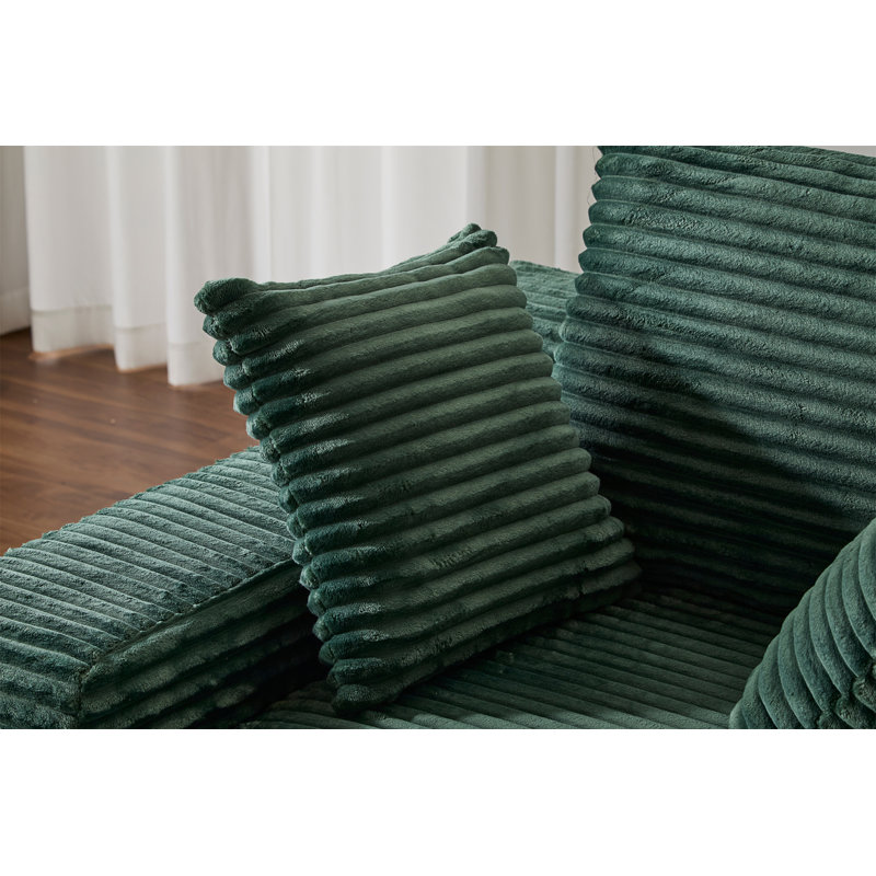 Chaise longue surdimensionnée Cozy Cloud, Vert