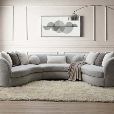 Canapé modulaire Boucle avec 9 coussins
