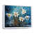 White Floater Framed