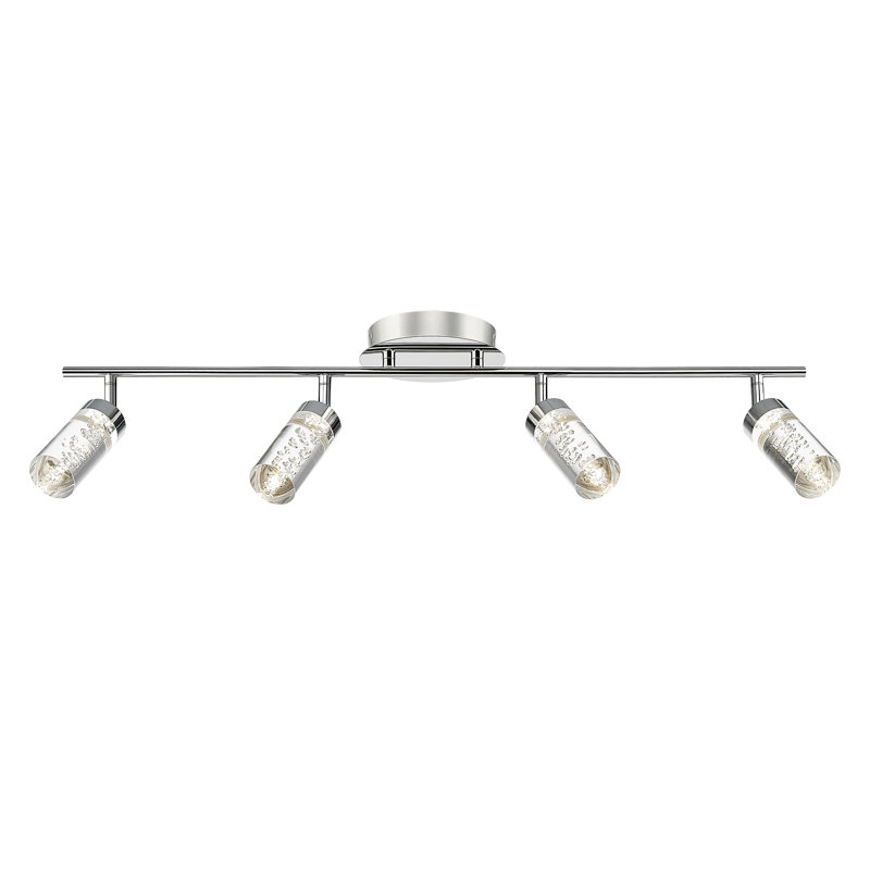 4-Light Track Lighting, Modern LED Track Lights, 30" Complete Track Light