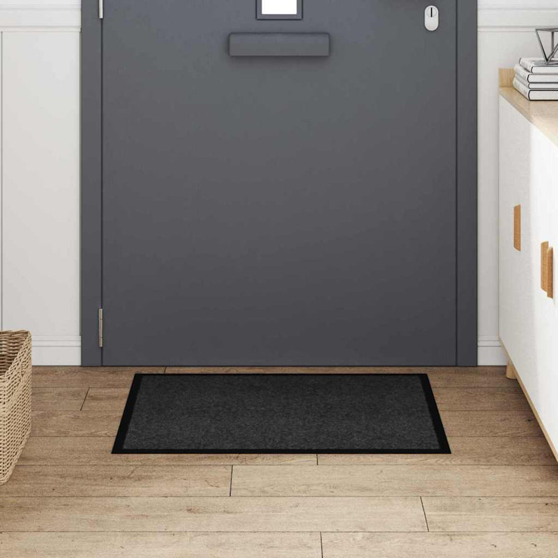 Non-Slip Doormat, Anthracite, 60cm W x 80cm L
