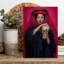 Gothic Woman And Skull Dramatic Elegant Gothic Portrait Wall Art Print by DEBASISH CHATTOPADHYAY - Print-1964009486