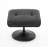 Recliner Chair With Ottoman, 360° Swivel Pu Leather Lounge Chair With Adjustable Backrest & Sturdy Metal Base