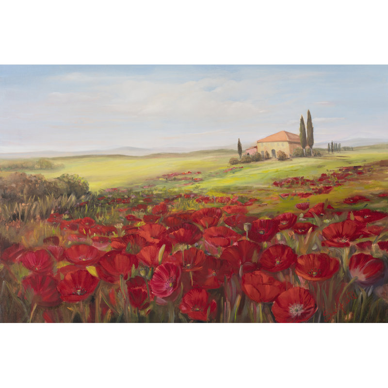 Tuscan Memories II by Sandra Iafrate - Wrapped Canvas Painting, Wrapped Canvas, 81 cm H x 122 cm W