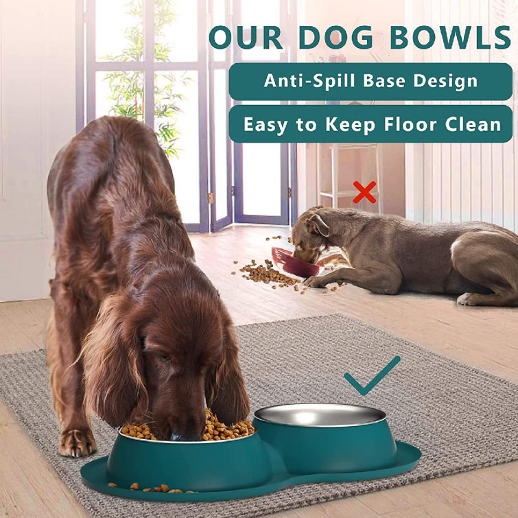 https://assets.wfcdn.com/im/79356750/resize-h755-w755%5Ecompr-r85/2158/215862333/Dog+Bowls+For+Large+Dogs++Dog+Water+Bowl+Cat+Feeding+%26+Watering+Supplies+2+Stainless+Steel+With+No+Spill+Non-Skid+Silicone+Rubber+Raised+Food+Catcher+Mat+For+Dog+Bowls+Medium+Sized+Dog.jpg
