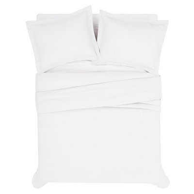 London Fog Garment Wash Solid Duvet Set