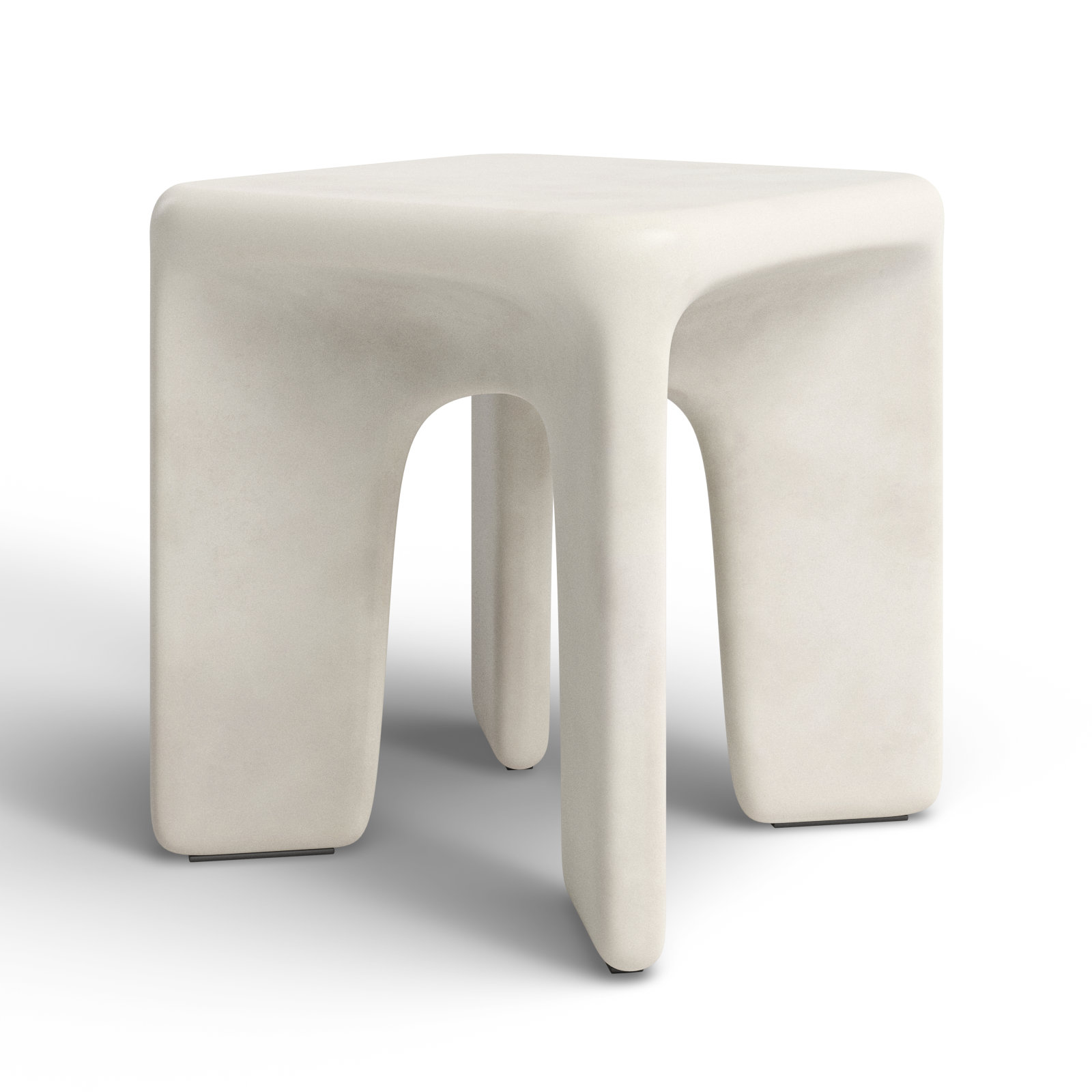 Lela End Table, White