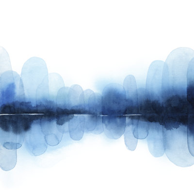 Ultramarine Mirror I par Grace Popp - peinture sur toile tendue