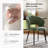 Angel 22''W Modern Ergonomic Dinning Chair With Metal Legs-508268206-508268205