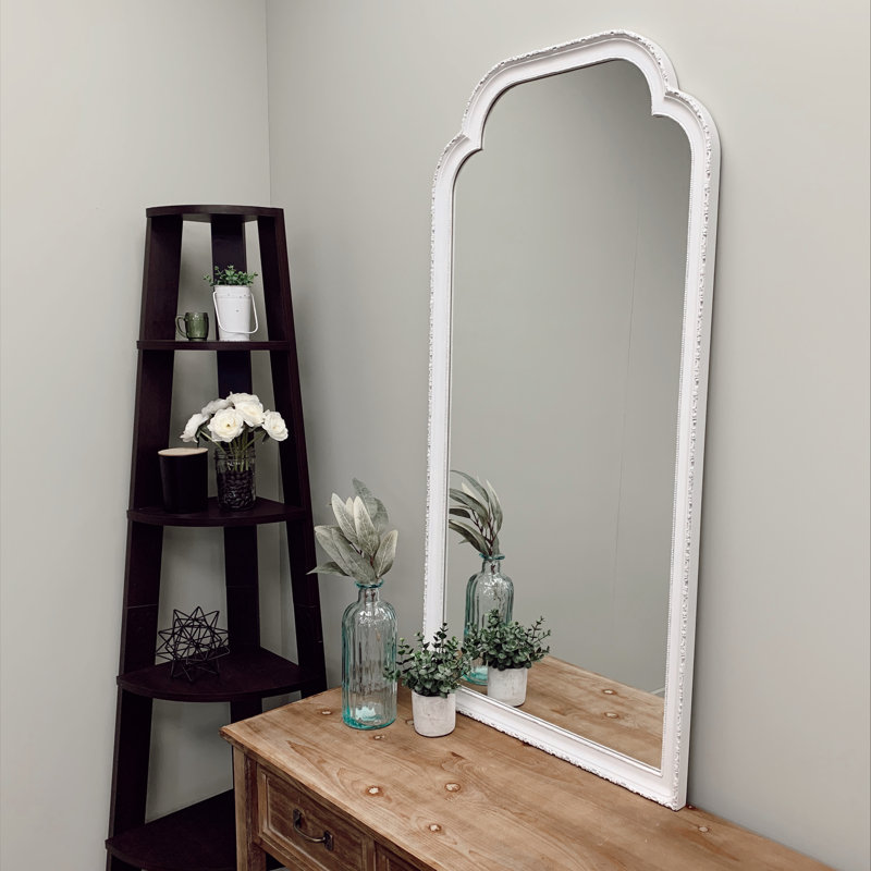 Miroir pleine grandeur Ashlund, Lin blanc