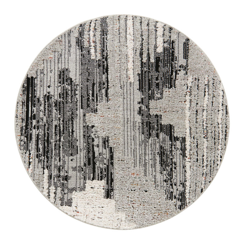 Gosnold Geometric Indoor Rug, Round 4'