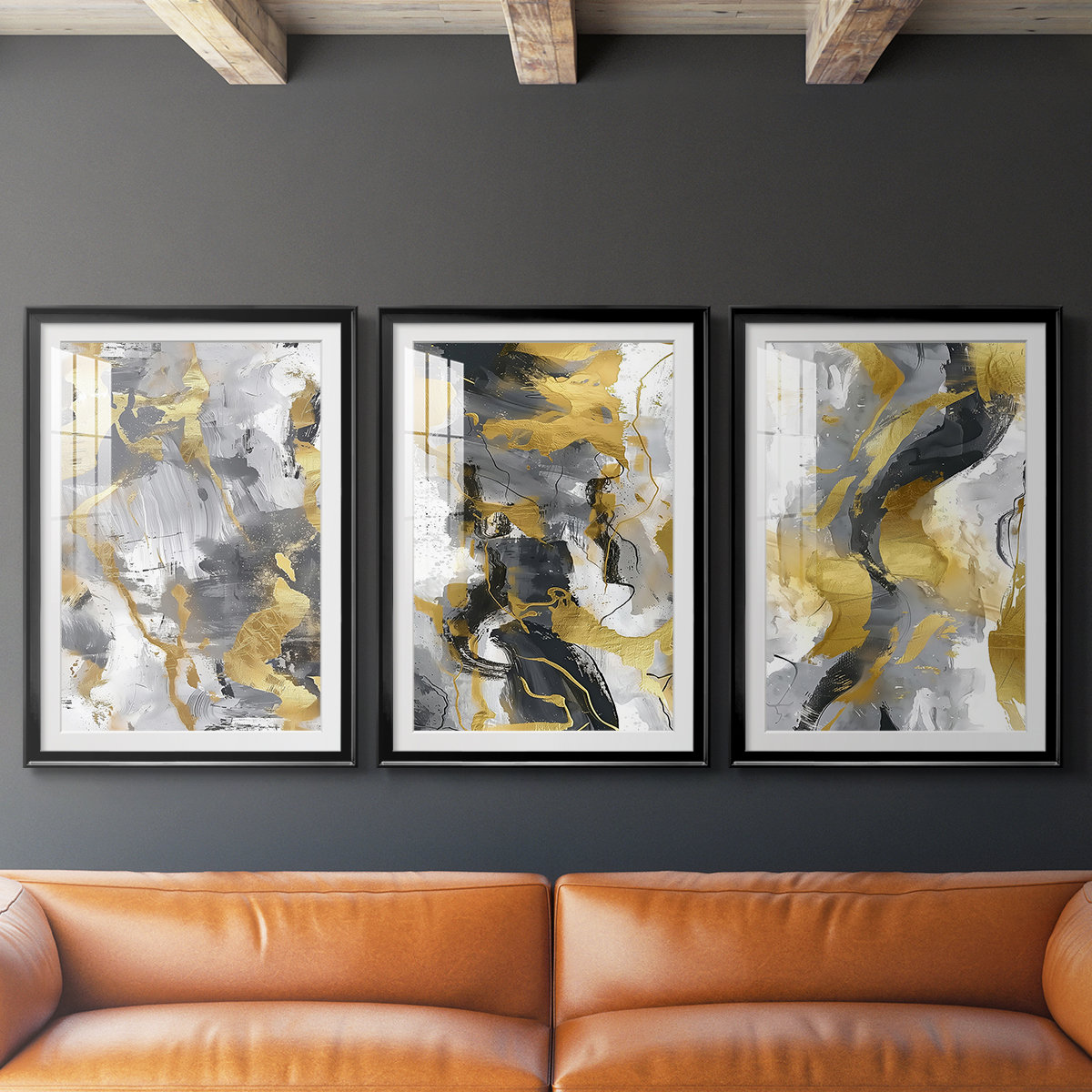 Hokku Designs ABSTRACT Series CMXXXIV -Custom Framed Premium Print W ...