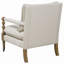 Chaise d'appoint en bois avec pieds tournés