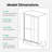56"-60"W*72" H  Semi-Frameless Double Sliding Shower Door, Bypass Shower Door, 1/4" (6Mm) Thick SGCC Tempered Glass Door,  Matte Black-119866328