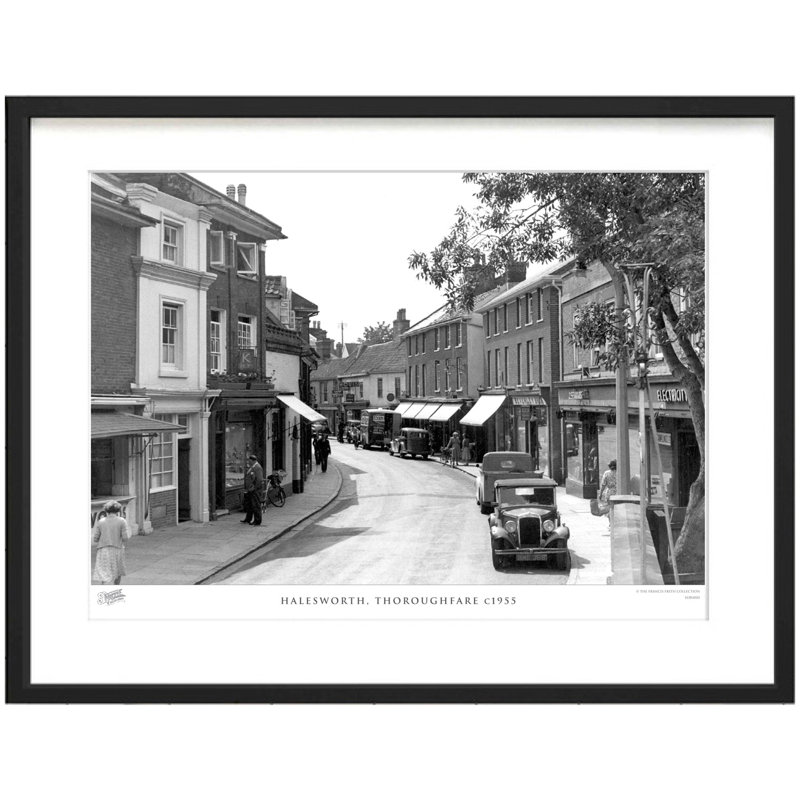 Halesworth, Thoroughfare C1955 by Francis Frith - Single Picture Frame Print, 60cm H x 80cm W  x 2.3cm D