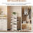 360 Degree Rotating Shoe Rack Tower, 5 Tier Freestanding Spinning Shoe Organizer for Entryway Closet Bedroom Corner Space Saving Storage Shelf-1897796056