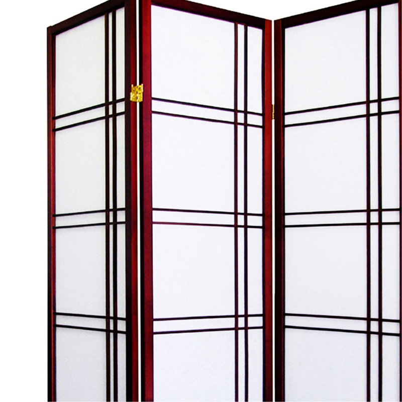 Cloison 3 cerisier 70 po de hauteur 70 po - pin, charnière pour l'ajustement de l'espace, écran décoratif moderne haut écran pliable, fonction intérieure