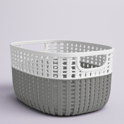 Simplify Polypropylene Decorative Basket