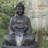 Buddha Statue Floor Fountain with LED Lights, 53", Gray-1515457814