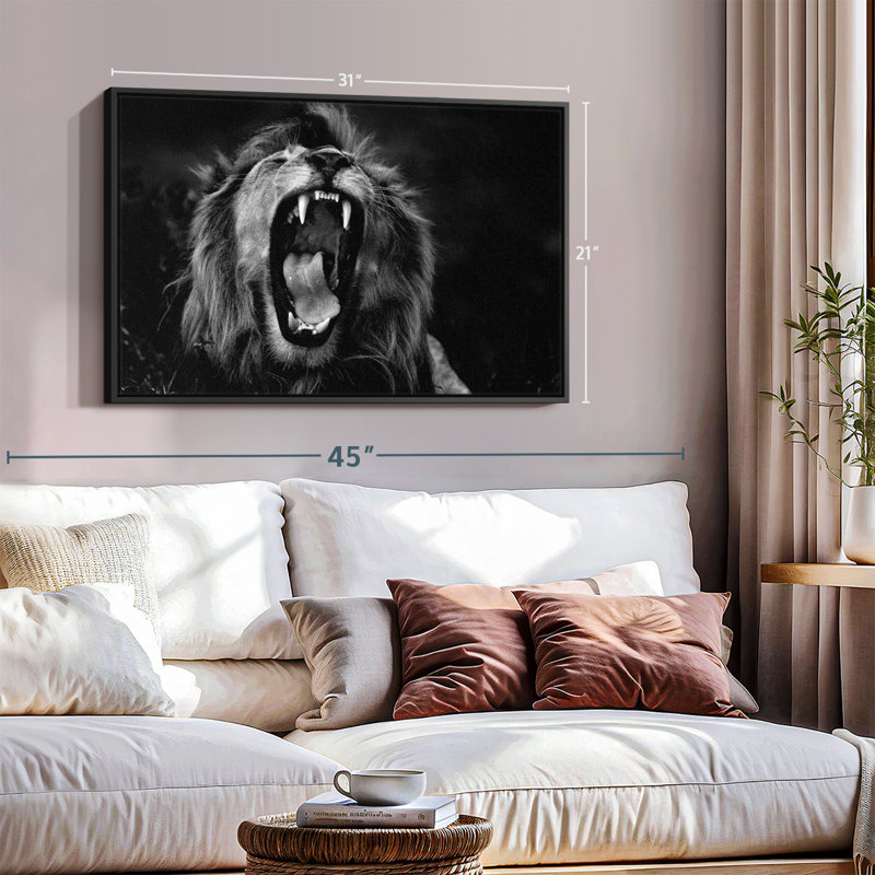 Animal «Wild Sans titre I», art mural, H 21 po x l 31 po