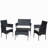4 Pc Rattan Patio Furniture Set Outdoor Patio Cushioned Seat Wicker Sofa-898664796