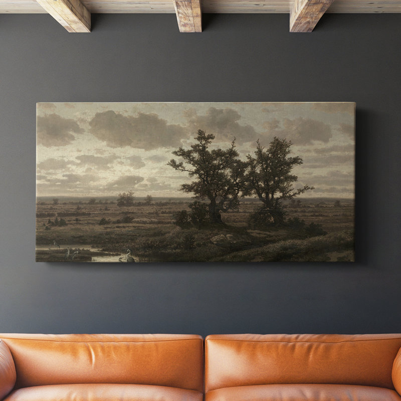 Série paysage - DMCVII - Toile tendue avec châssis - Prêt à être accroché, H 24 po x l 48 po