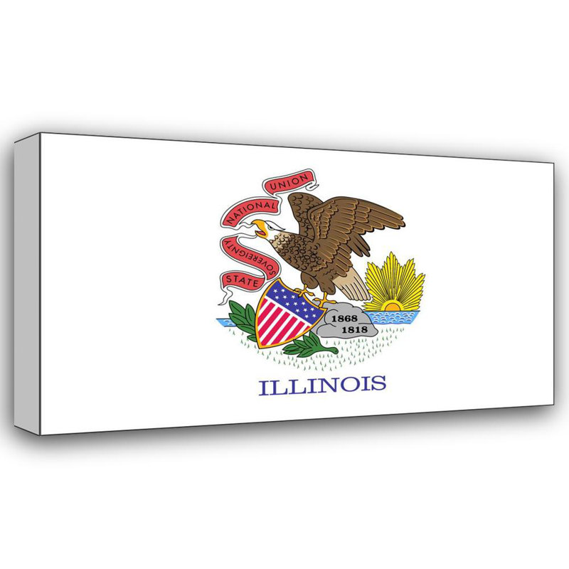 Illinois State, 11" H x 18" W
