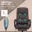 High Back Vibration Massage Office Chair Hight Adjustable Computer Desk Chair, Reclining Office Chair-1876765546