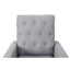 Chaise berçante à dossier en acier gris confortable avec dossier exquis