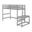 Lit mezzanine simple avec plateforme à échelle-63311706