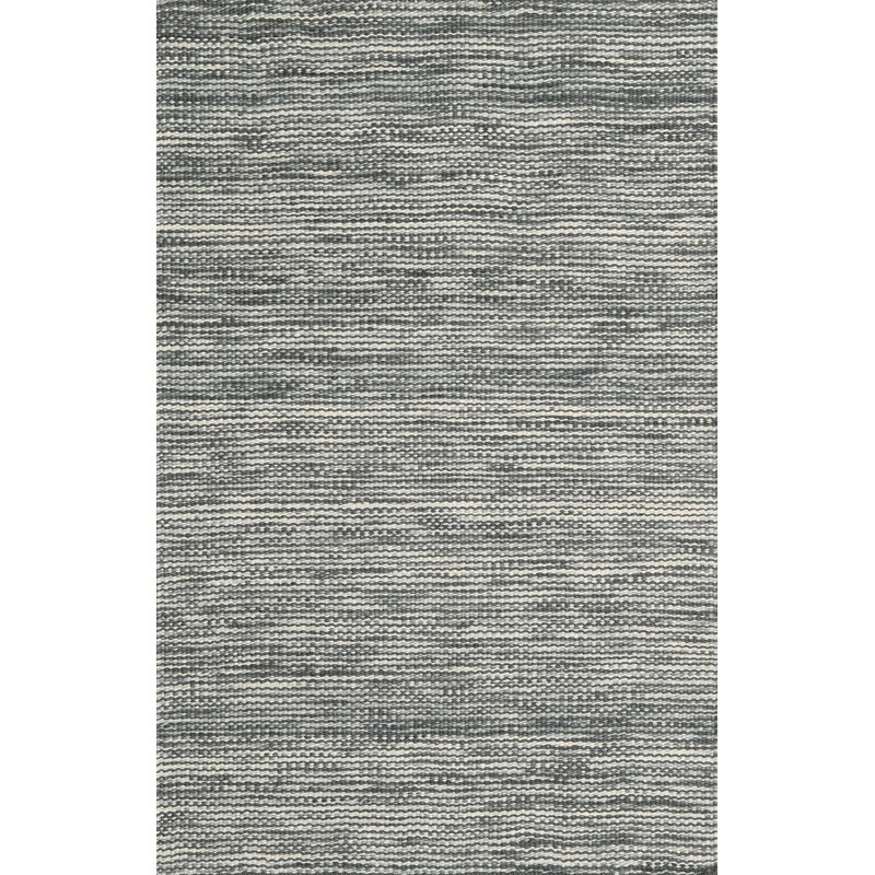 Tapis de zone gris en laine touffeté à la main Lefler