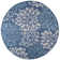Hagy Modern Floral Textured Weave Navy/Aqua Indoor/Outdoor Rug