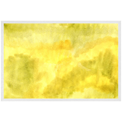 Arve Yellow Watercolour - Single Picture Frame Print