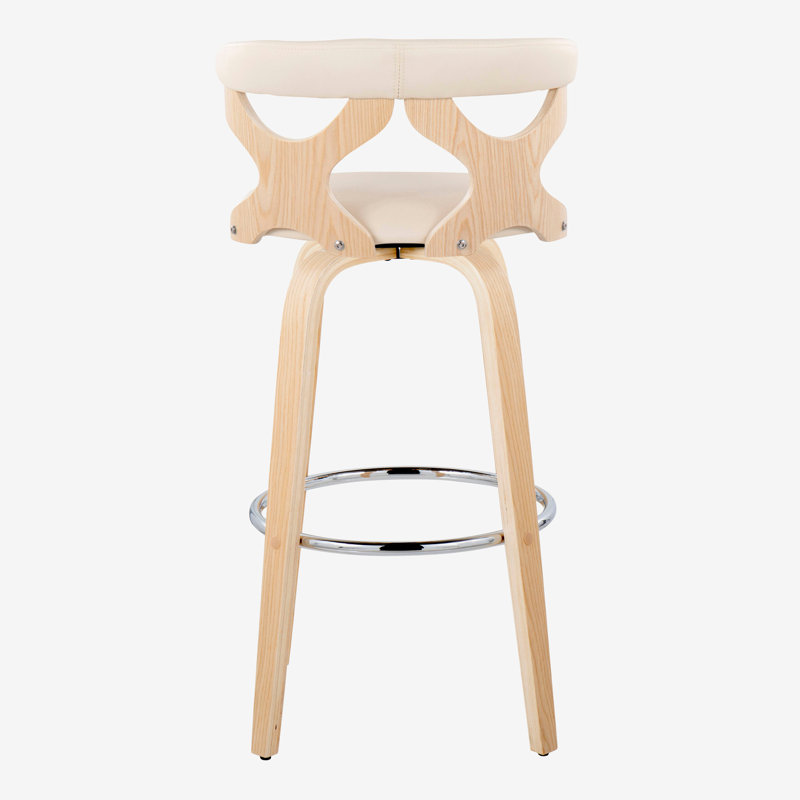 Tabouret de bar contemporain à hauteur fixe avec pivot