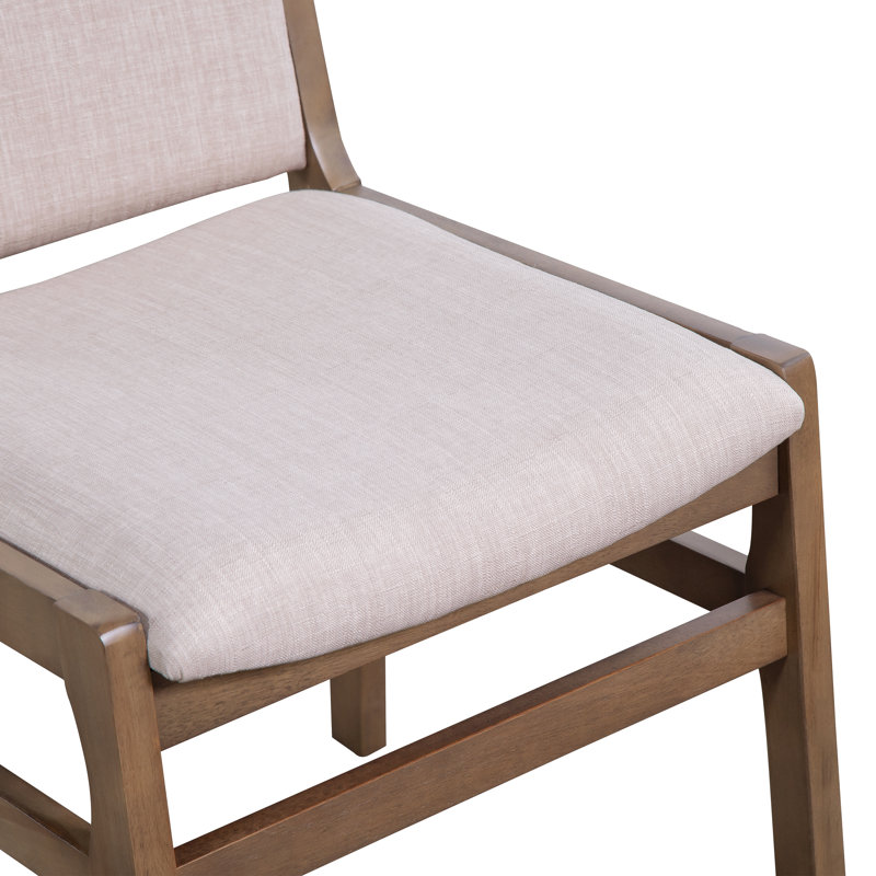 Chaise d'appoint Sisemore, Noyer, Beige, Ensemble de 2