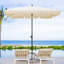200 cm W X 125 cm D Beach Parasol with Pulley Lift