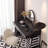 47.24"Black vanity with mirror and stool