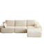 3 places, animal modulaire en velours côtelé compressé en mousse à mémoire de forme, sans assemblage, mousse beige à haute densité pour petites pièces, personnalisable, espaces variés-1570645524